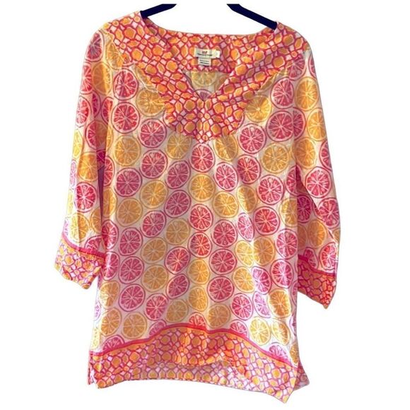 Vineyard Vines Citrus Tunic, S. 100% Cotton. Dress Beach Cover Up. Summer! - Picture 5 of 11
